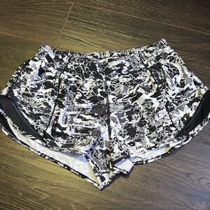 lululemon athletica Black and White Athletic Shorts